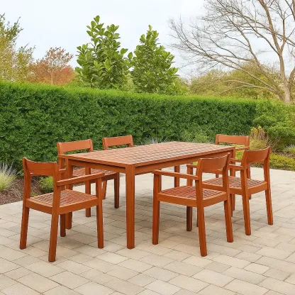 Mobilier de jardin,Ensemble table et chaise de jardin - Meutable