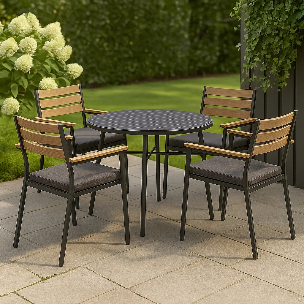 Mobilier de jardin,Ensemble table et chaise de jardin - Meutable