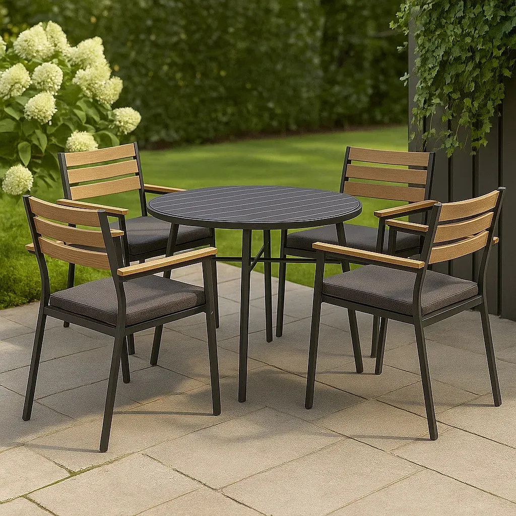 Mobilier de jardin,Ensemble table et chaise de jardin - Meutable