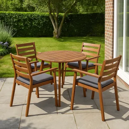 Mobilier de jardin,Ensemble table et chaise de jardin - Meutable