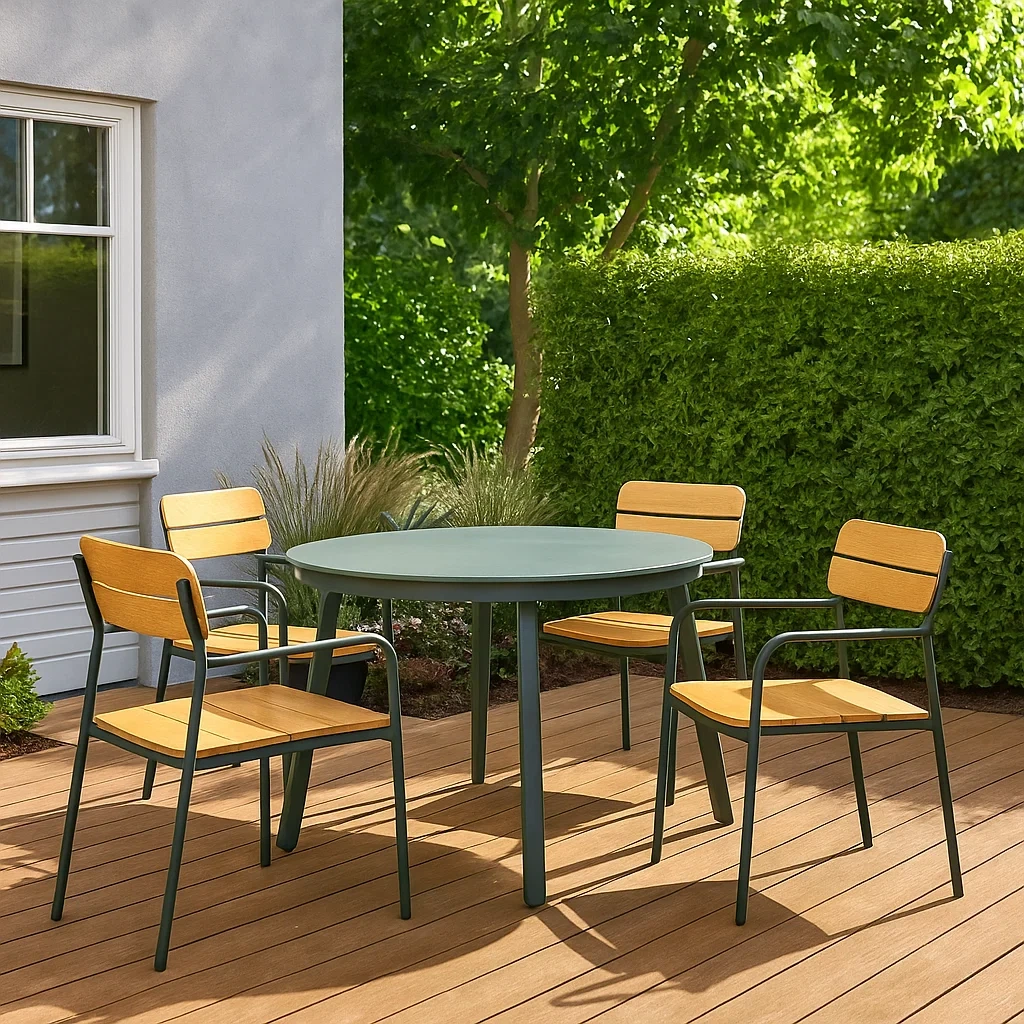 Mobilier de jardin,Ensemble table et chaise de jardin - Meutable