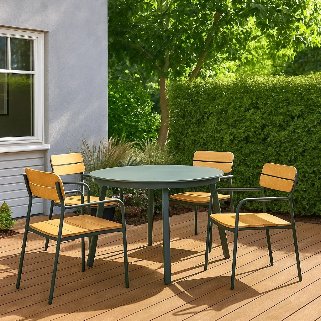 Mobilier de jardin,Ensemble table et chaise de jardin - Meutable