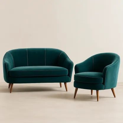 Ensemble salon,Ensemble canapé fauteuil - Meutable