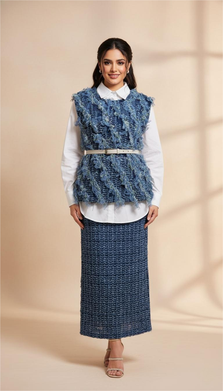 The Azure Bouclé Set 