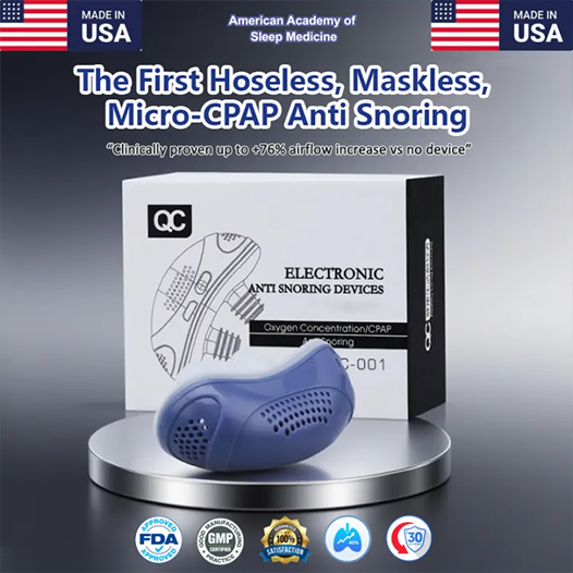 🔥Develops Newly Launched The  Hoseless, Maskless, Micro-CPAP Anti Snoring✅made in the USA✅🔥Limited stock available!🔥