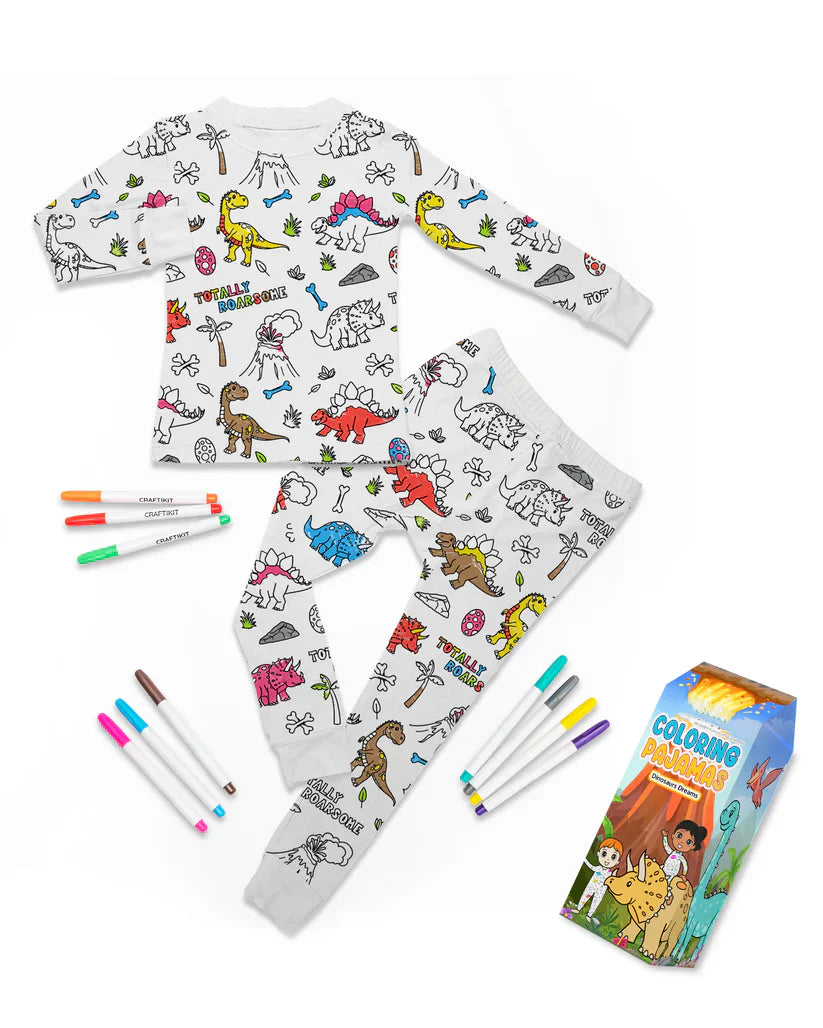 🖌️🎨Kids Coloring Pajamas Set