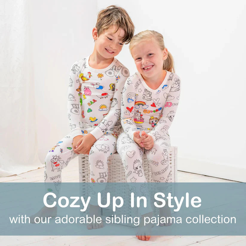 🖌️🎨Kids Coloring Pajamas Set