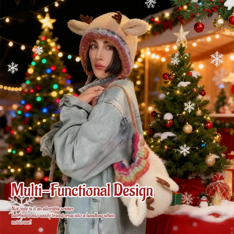 Buy 1 Get 1 Free 🎅 Original Design Festive Christmas Antler Hat