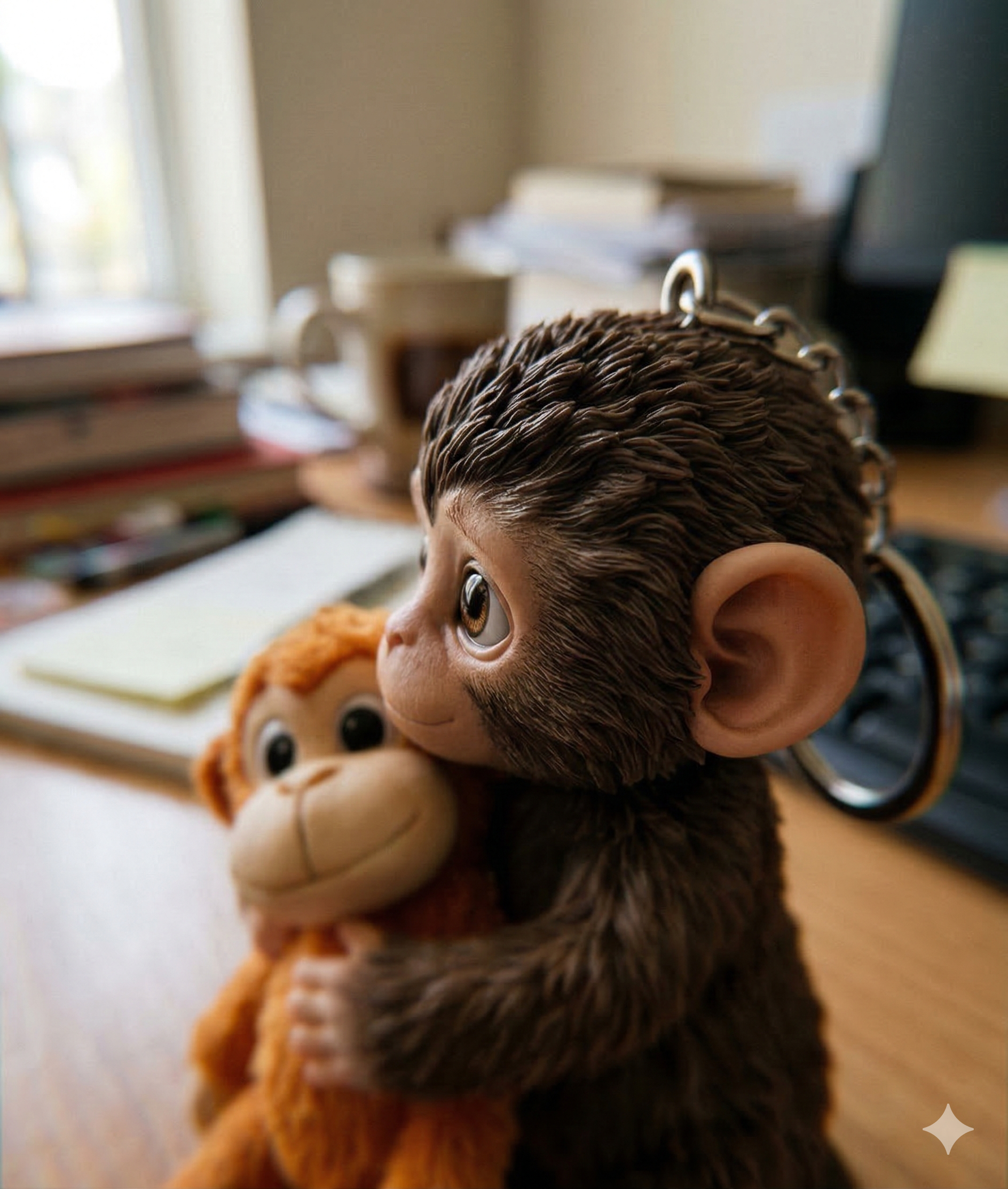 The "Forever Hug" Monkey Family Keychain - Sweet Gift for Loved Ones
