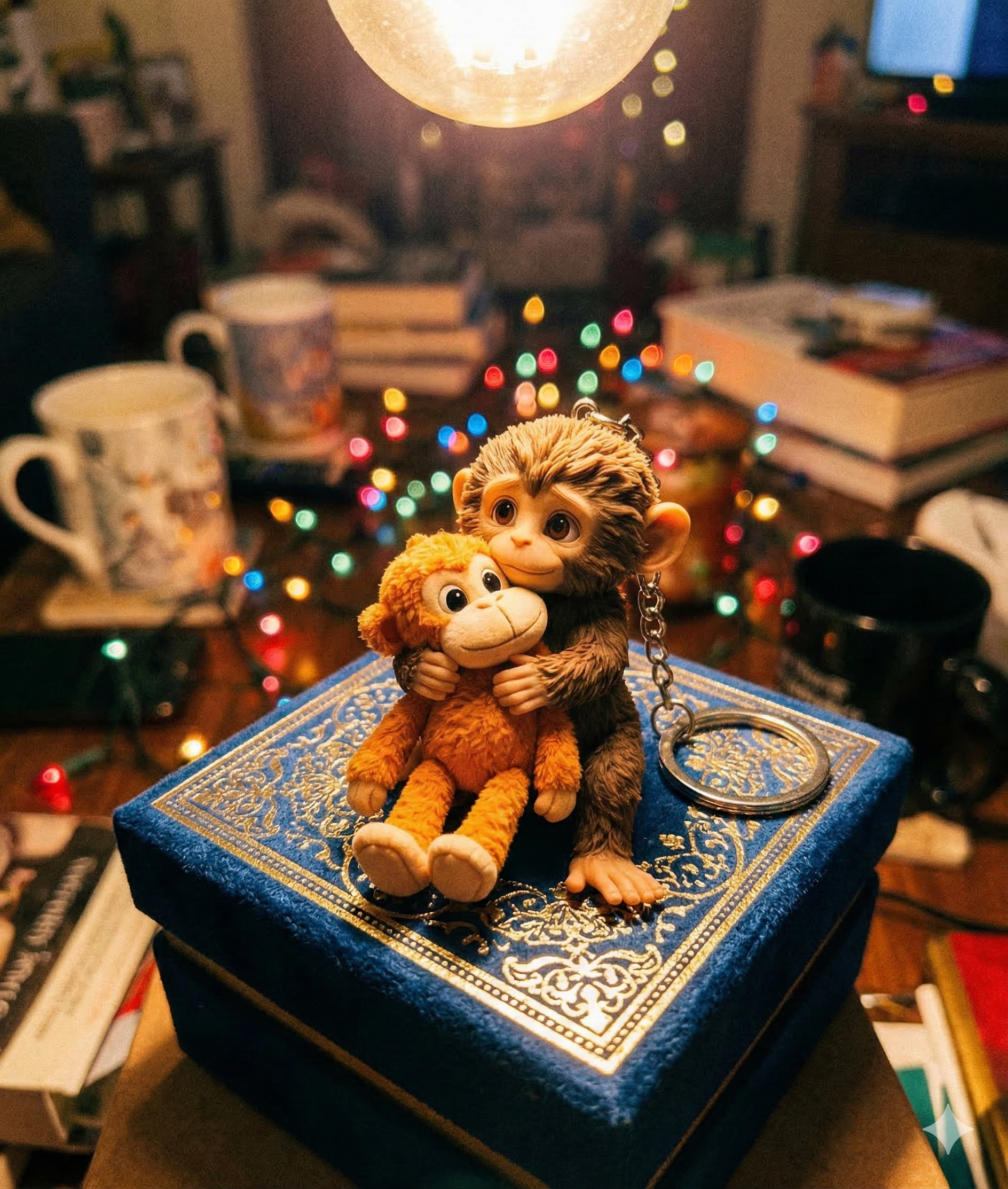 The "Forever Hug" Monkey Family Keychain - Sweet Gift for Loved Ones