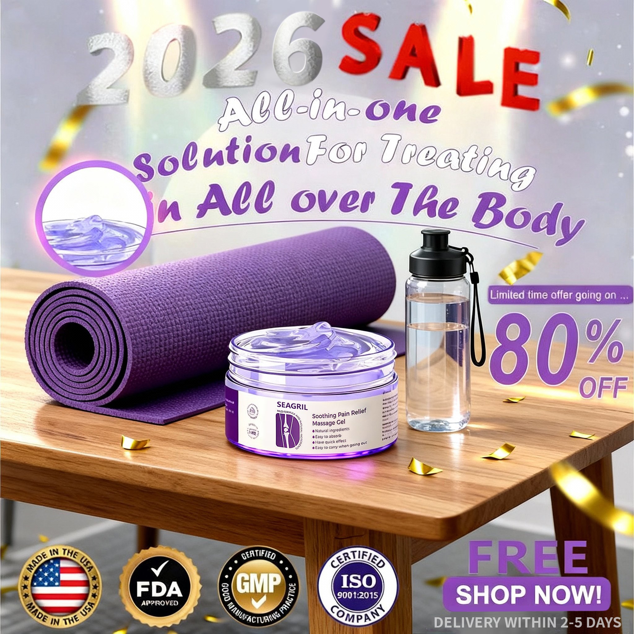 ⏰2026 New Year Special Offer🔥: Gsunleo™ Turmeric Emu Oil Arthritis Relief and Pain Relief Massage Gel👨‍⚕️ Certified by the American Osteopathic Association (AOA)
