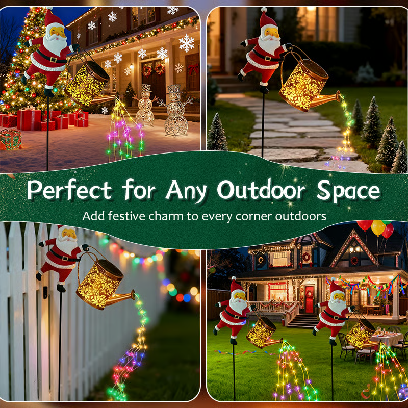 Christmas Solar Kettle Lights Garden Lawn Decorative Lights