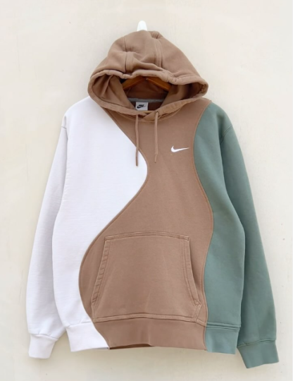 Original patchwork design sweatshirt