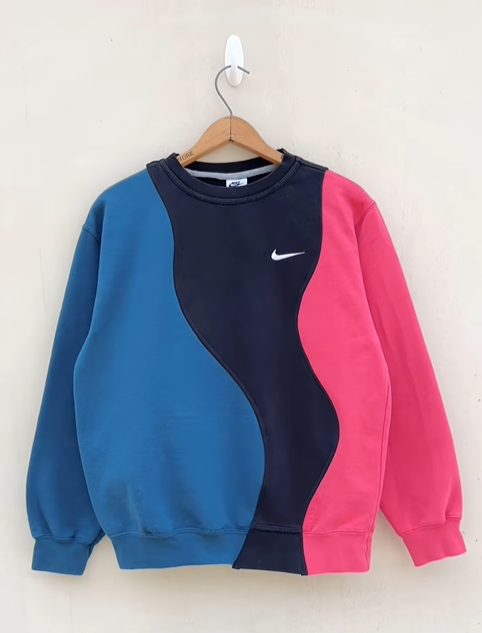 Original patchwork design sweatshirt