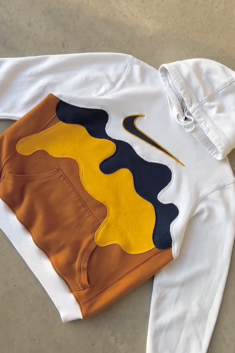 Original patchwork design sweatshirt