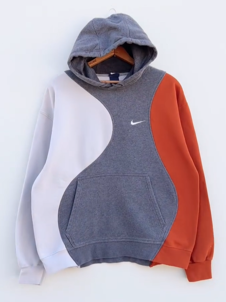 Original patchwork design sweatshirt