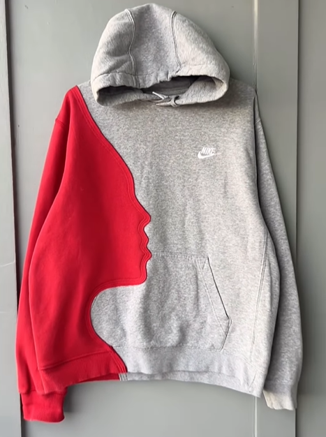 Original patchwork design sweatshirt