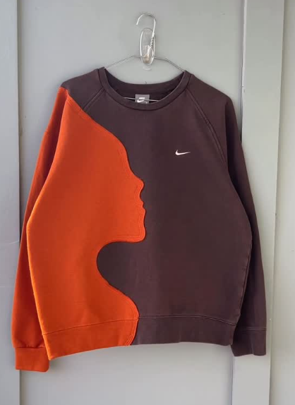 Original patchwork design sweatshirt