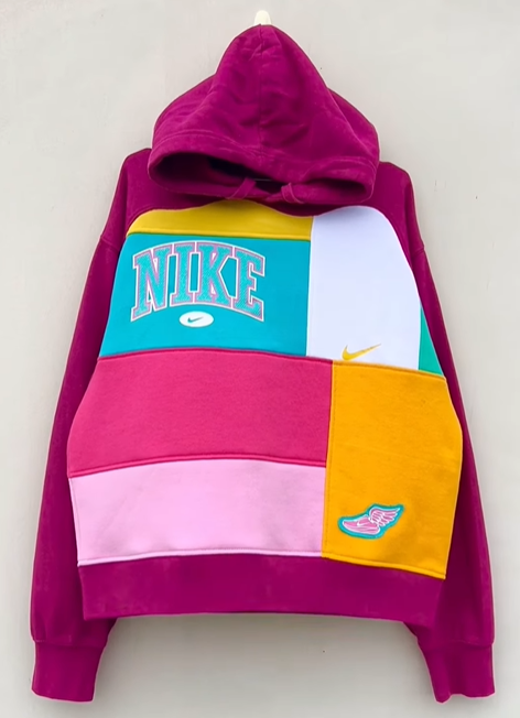 Original patchwork design sweatshirt