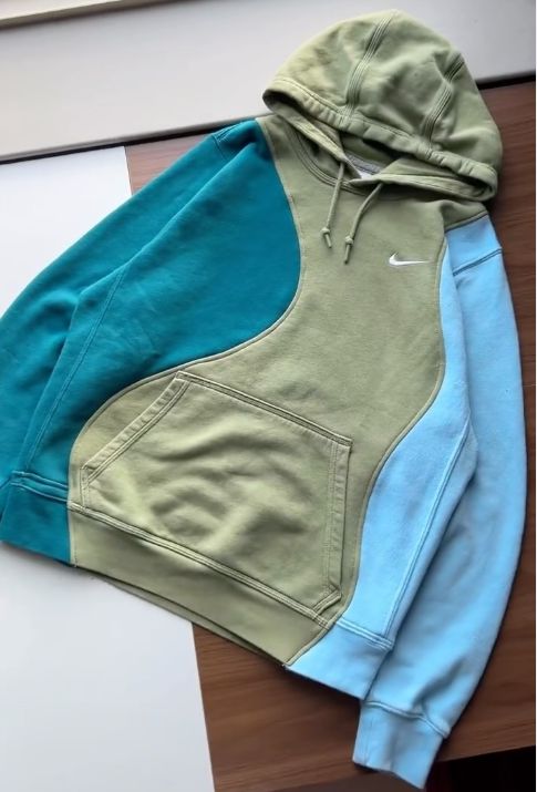 Original patchwork design sweatshirt