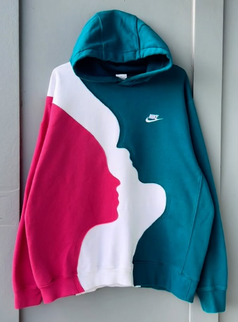 Original patchwork design sweatshirt