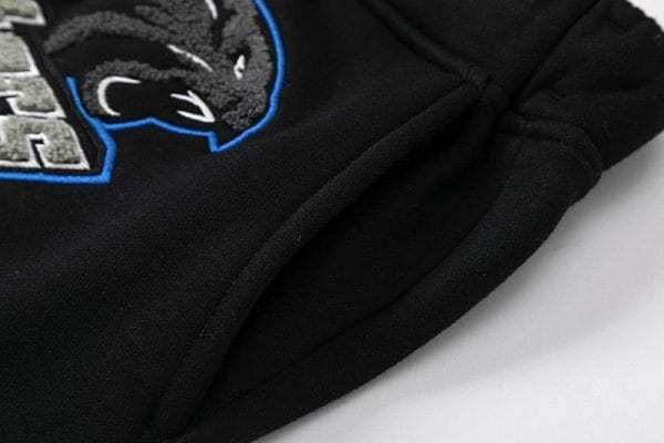 TRAPSTAR CHENILLE DECODED HOODED TRACKSUIT BLACK GREY