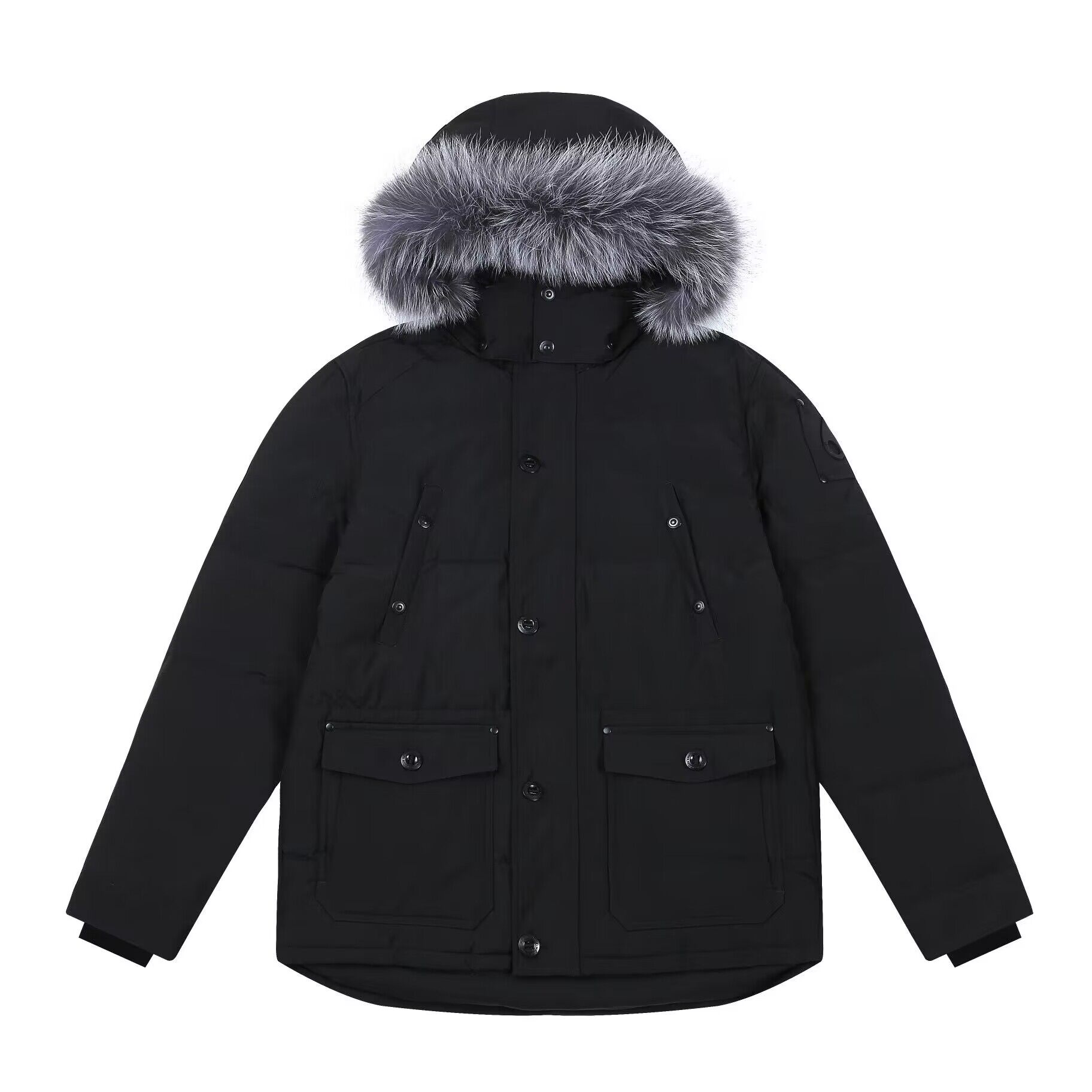  jakki Svartur Og Grár