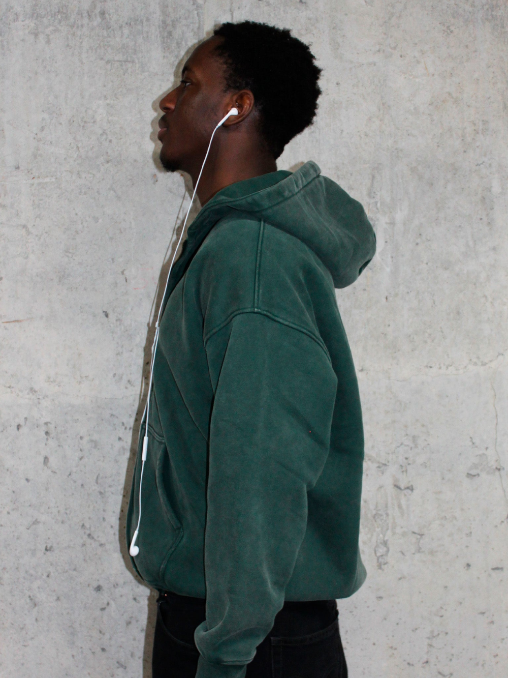 Heavyweight Washed Zip-up