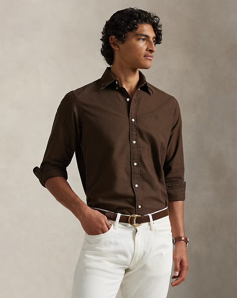 【Up to 59% off！】Garment-Dyed Oxford Shirt - All Fits
