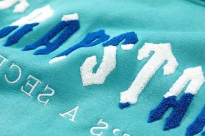 TRAPSTAR CHENILLE DECODED HOODED TRACKSUIT BLUE GREEN