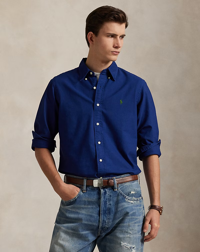 【Up to 59% off！】Garment-Dyed Oxford Shirt - All Fits