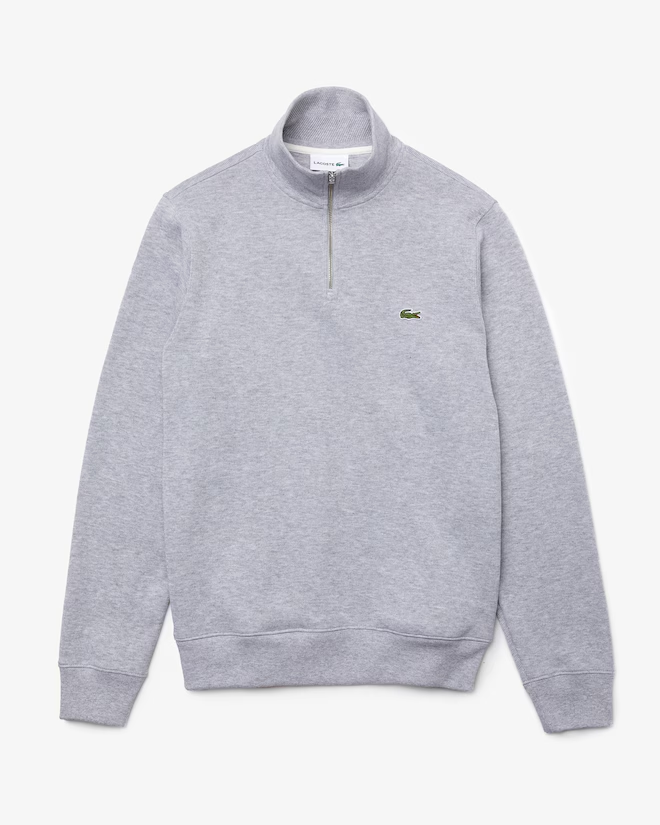 Men's Zip-Up High-Neck Sweatshirt