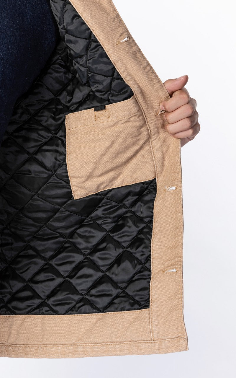  WIP OG Chore Coat Aged Canvas Dusty H Brown