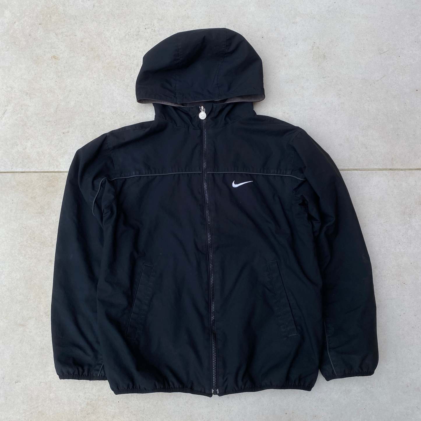 2000'sReversible Fleece Coat Jacket Black