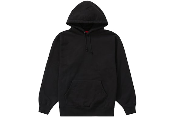 Satin Appliqué Hooded Sweatshirt