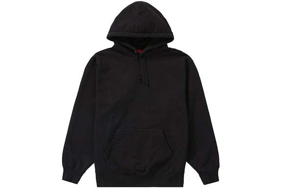 Satin Appliqué Hooded Sweatshirt