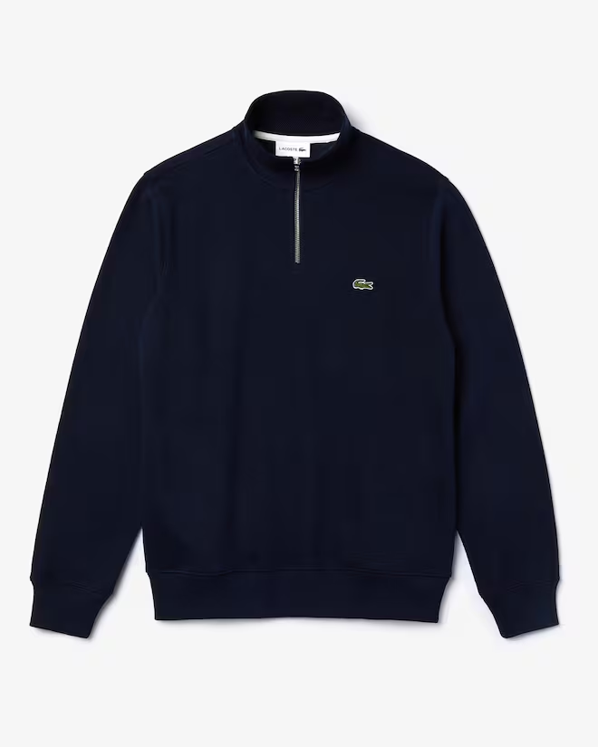 Men's Zip-Up High-Neck Sweatshirt