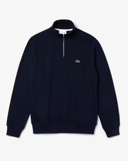 Men's Zip-Up High-Neck Sweatshirt