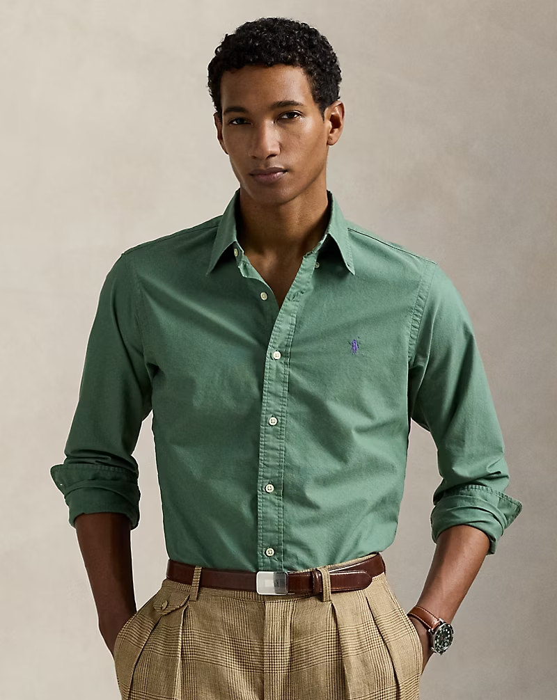 【Up to 59% off！】Garment-Dyed Oxford Shirt - All Fits
