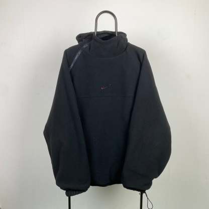 2000'sReversible Sidewinder Fleece Coat Jacket Black