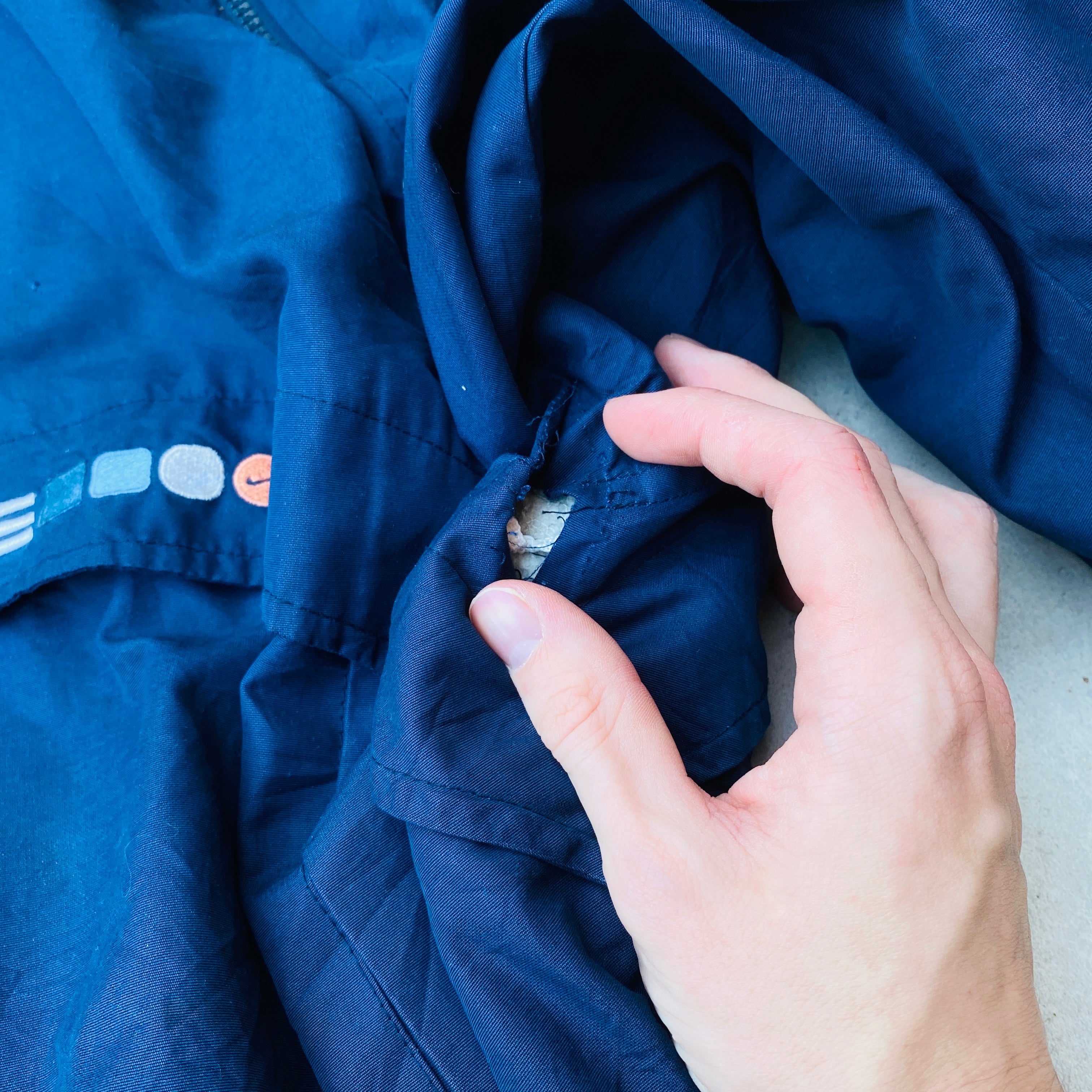 2000'sReversible Sidewinder Fleece Coat Jacket Blue