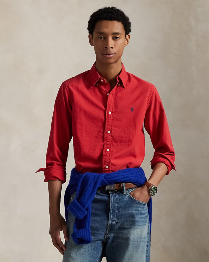 【Up to 59% off！】Garment-Dyed Oxford Shirt - All Fits