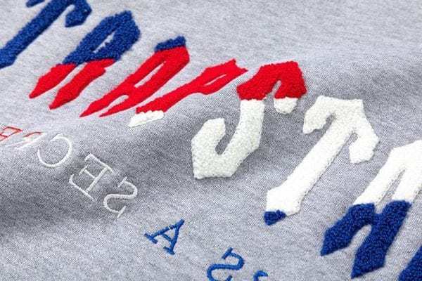 TRAPSTAR CHENILLE DECODED HOODED TRACKSUIT BLACK GREY