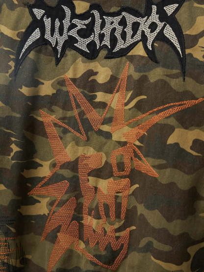 Punk Camo Reversible Cotton Coat