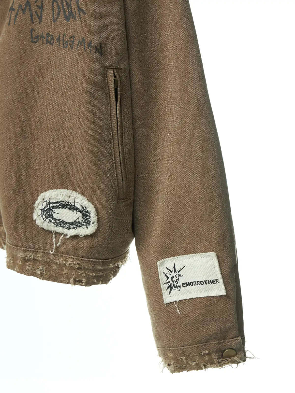 Brown Distressed Detroit Jacket