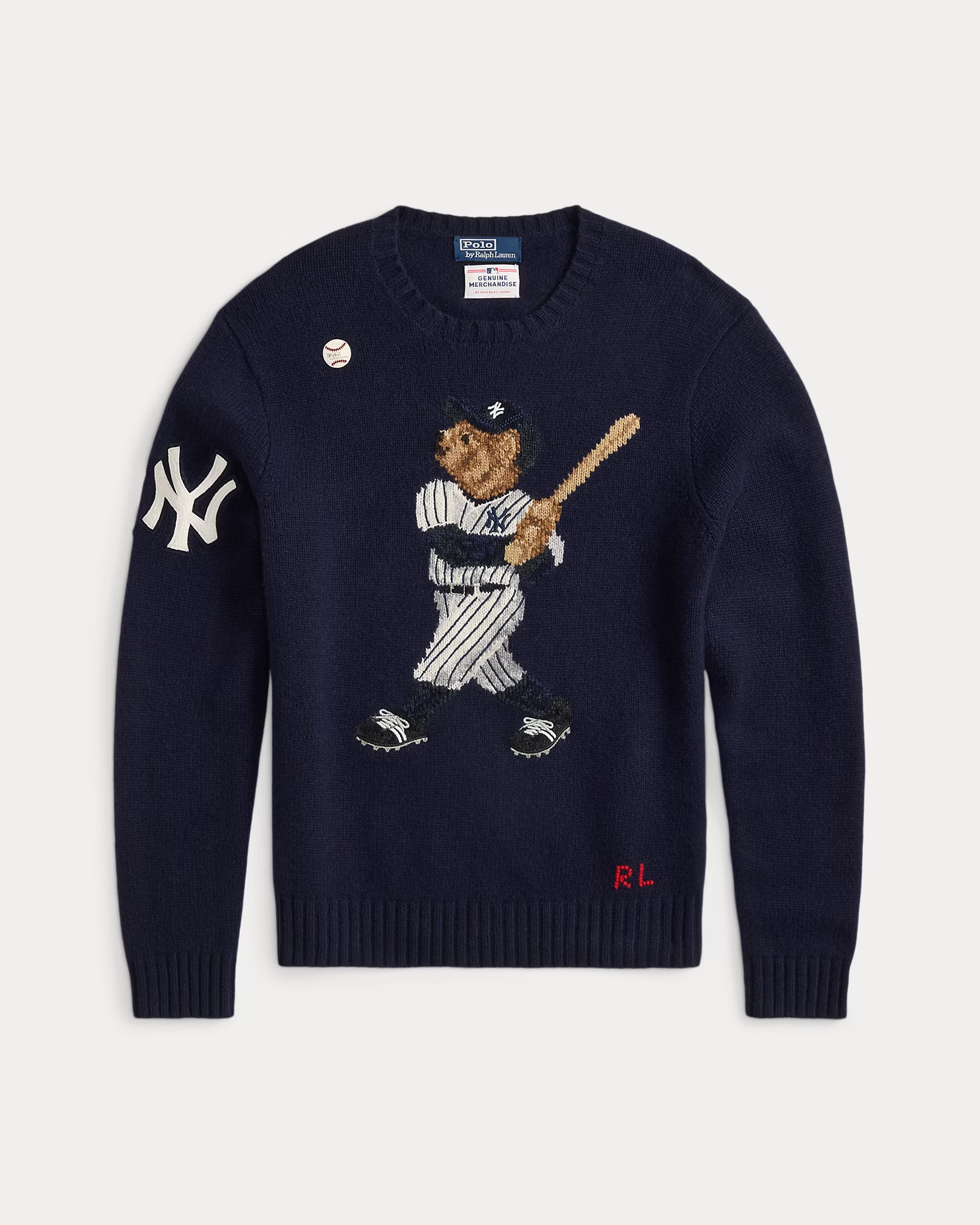 【Up to 59% off！】Polo Yankees Bear Sweater