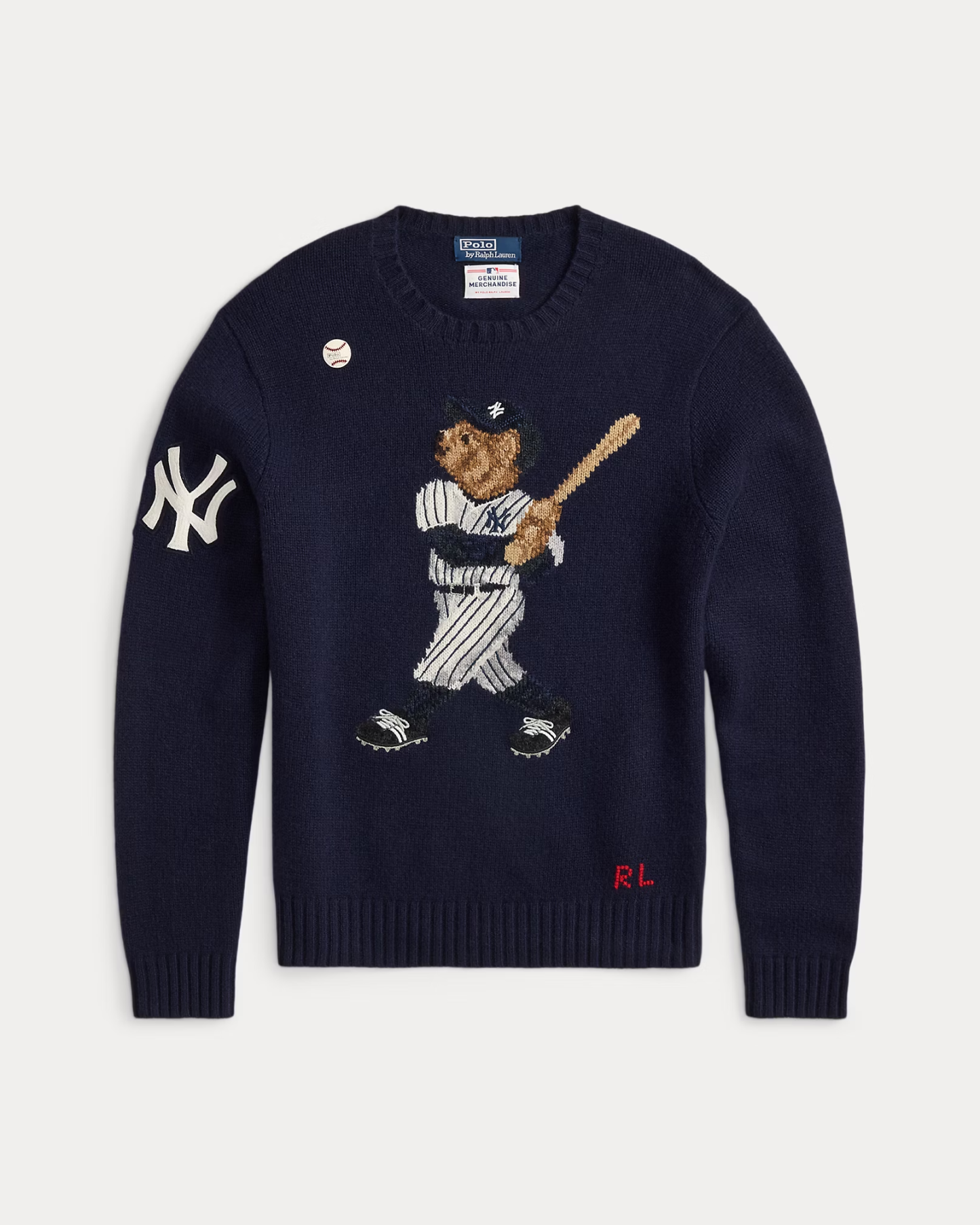 【Up to 59% off！】Polo Yankees Bear Sweater