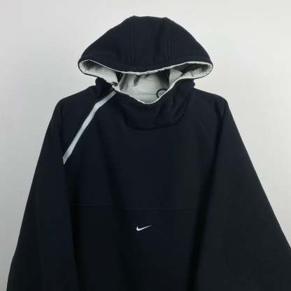 2000'sReversible Side Winder Fleece Coat Jacket Black