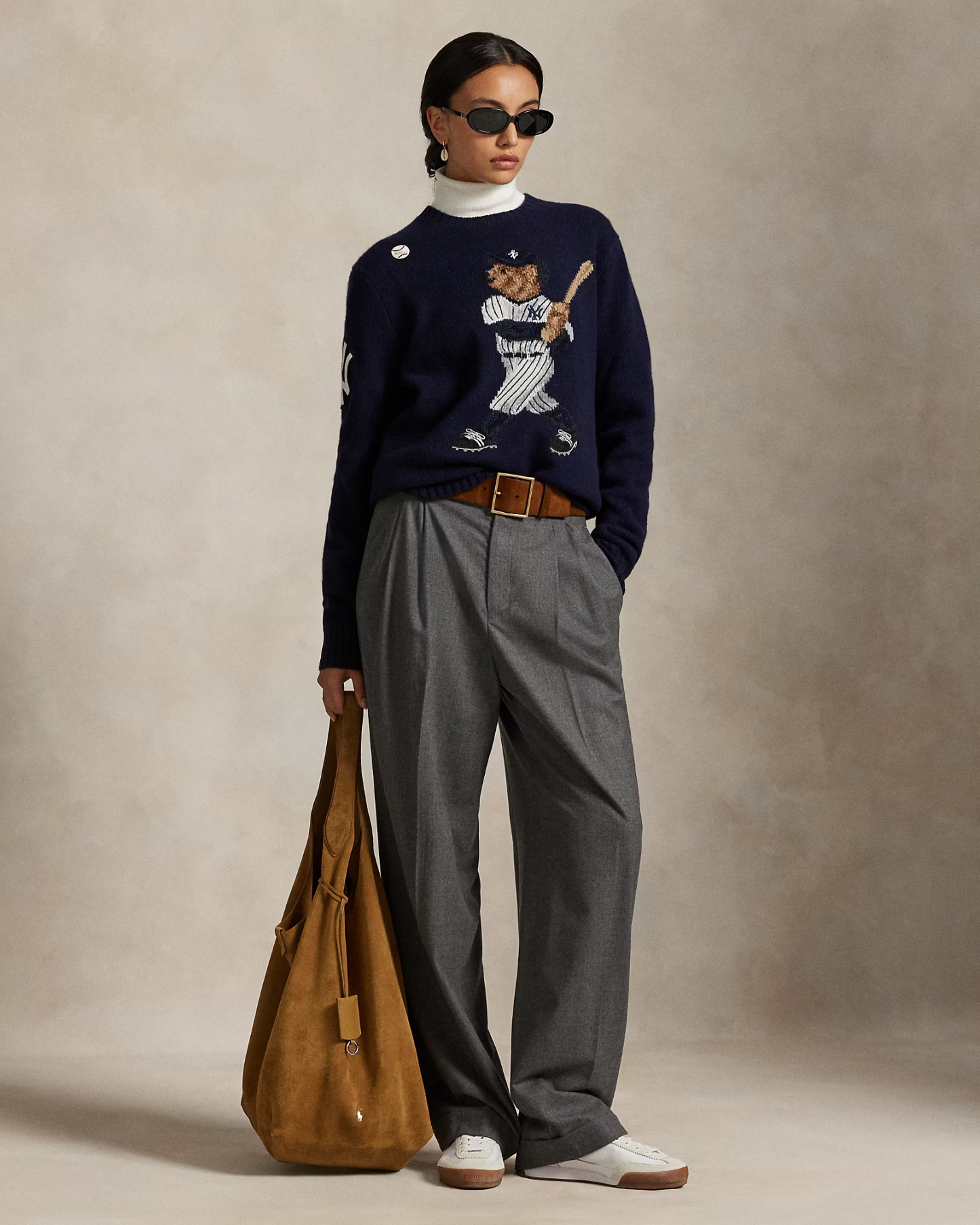 【Up to 59% off！】Polo Yankees Bear Sweater