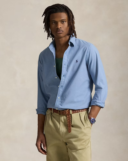 【Up to 59% off！】Garment-Dyed Oxford Shirt - All Fits
